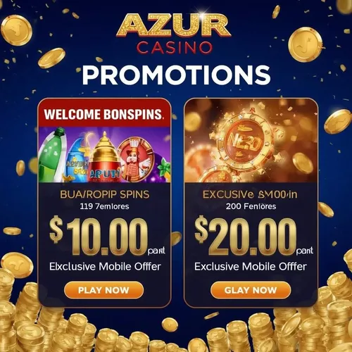 Bonus du casino Azur