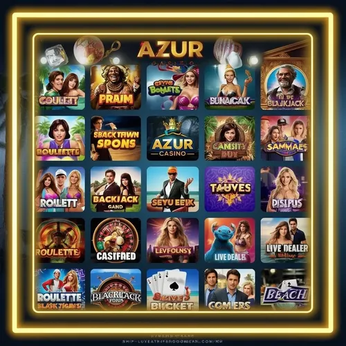 Machines à sous du casino Azur en ligne